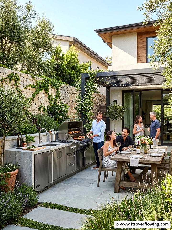 Outdoor Kitchen Area - 25 garden design ideas for contemporary courtyards