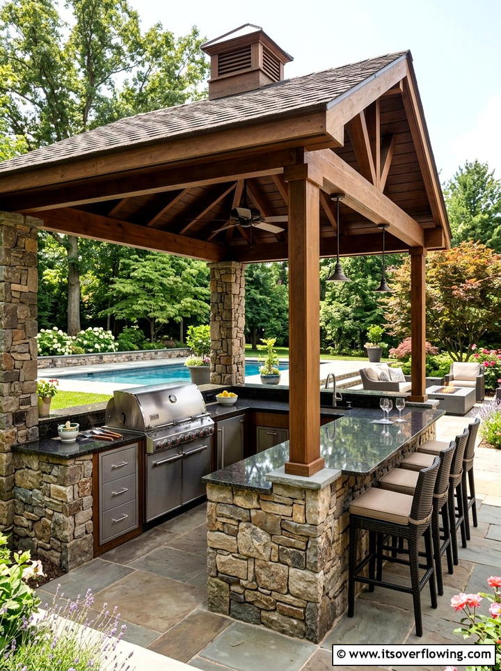 Outdoor Kitchen Gazebo - 25 backyard ideas with gazebo