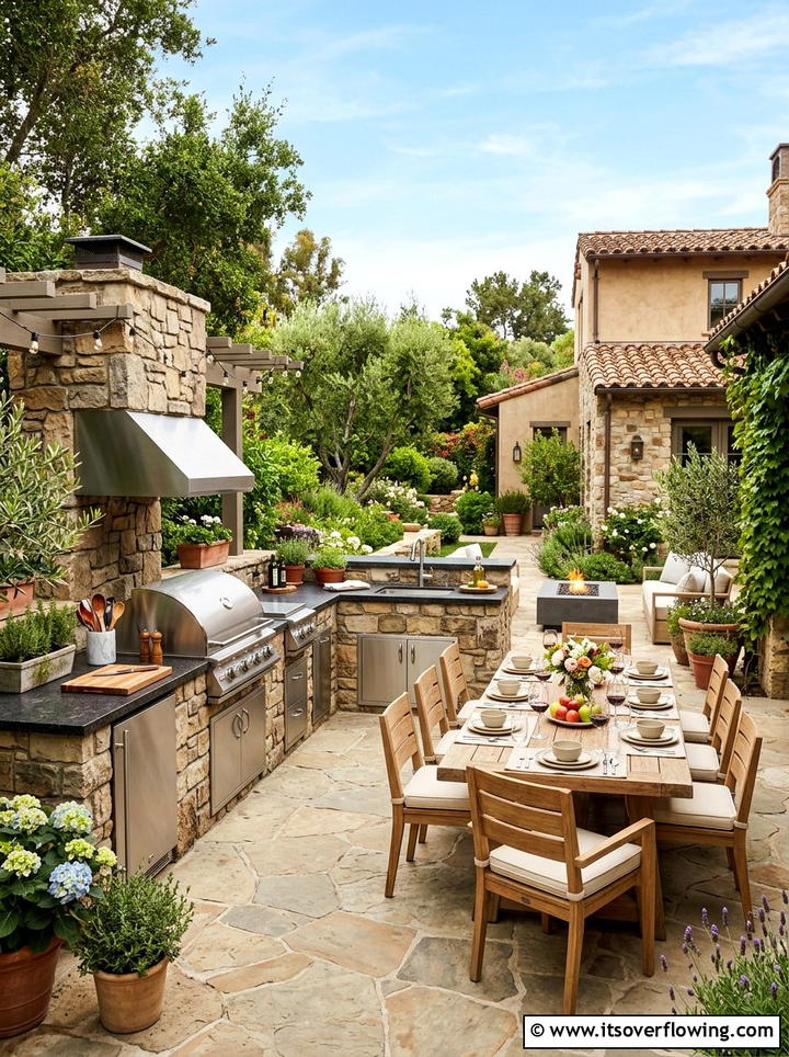Outdoor Kitchen Terrace - 25 garden design ideas with terraces