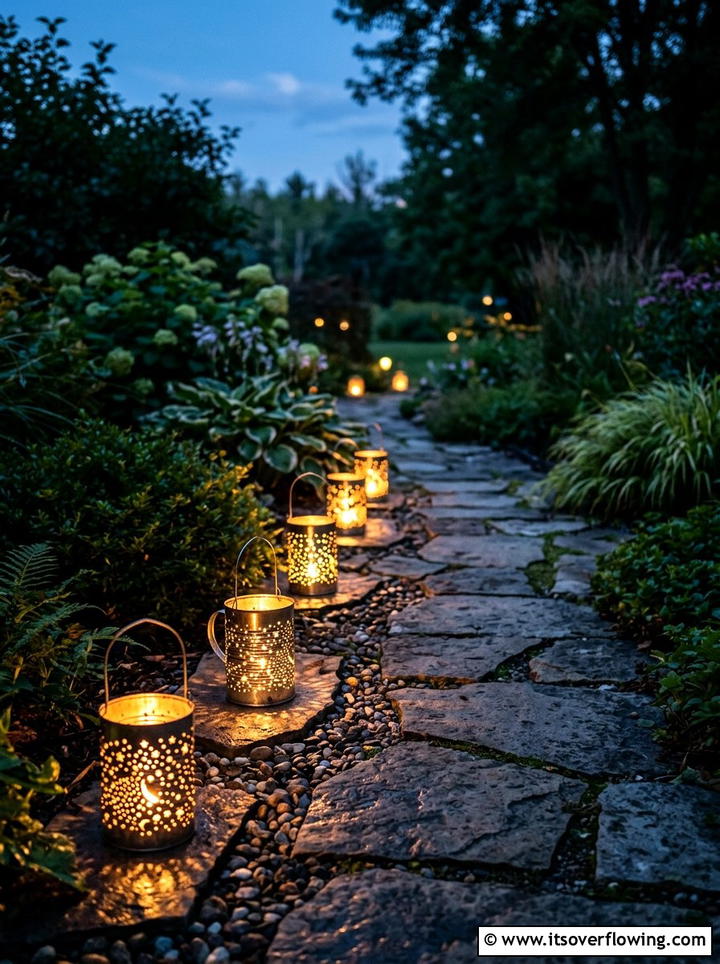 Outdoor Lanterns - 25 upcycled garden ideas with tin cans