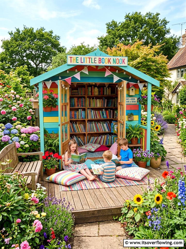 Outdoor Library For Kids - 25 small garden ideas with kids corner