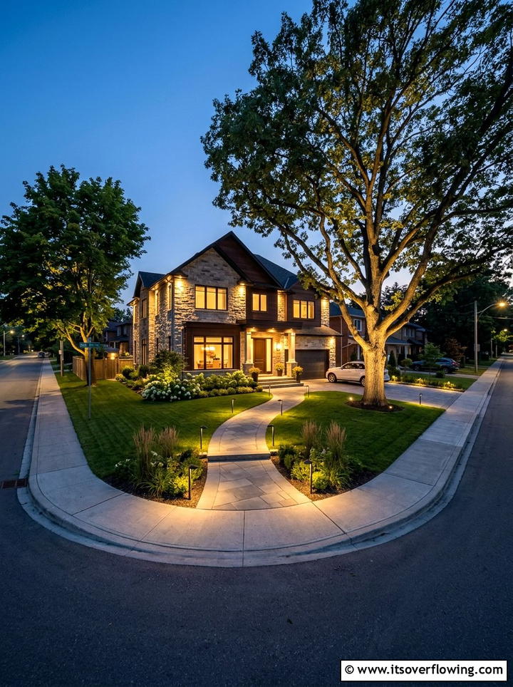 Outdoor Lighting For Large Corner Lot - 25 backyard ideas for corner lots