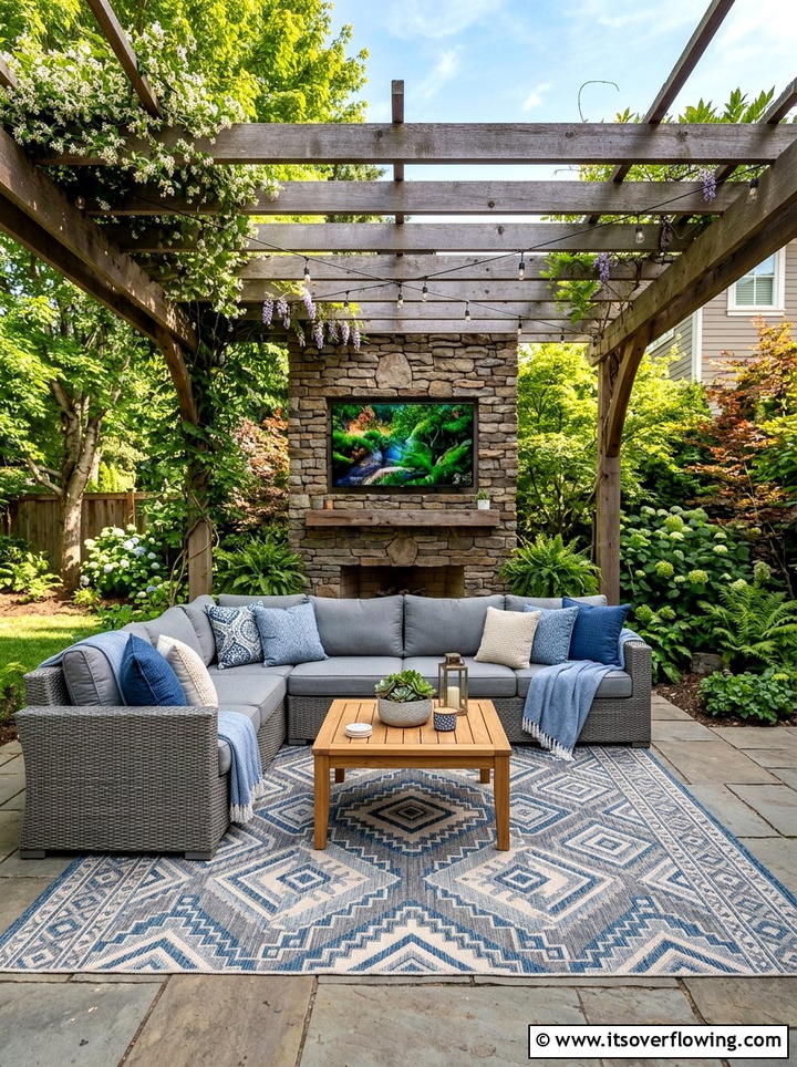 Outdoor Living Room - 25 backyard ideas for large yards