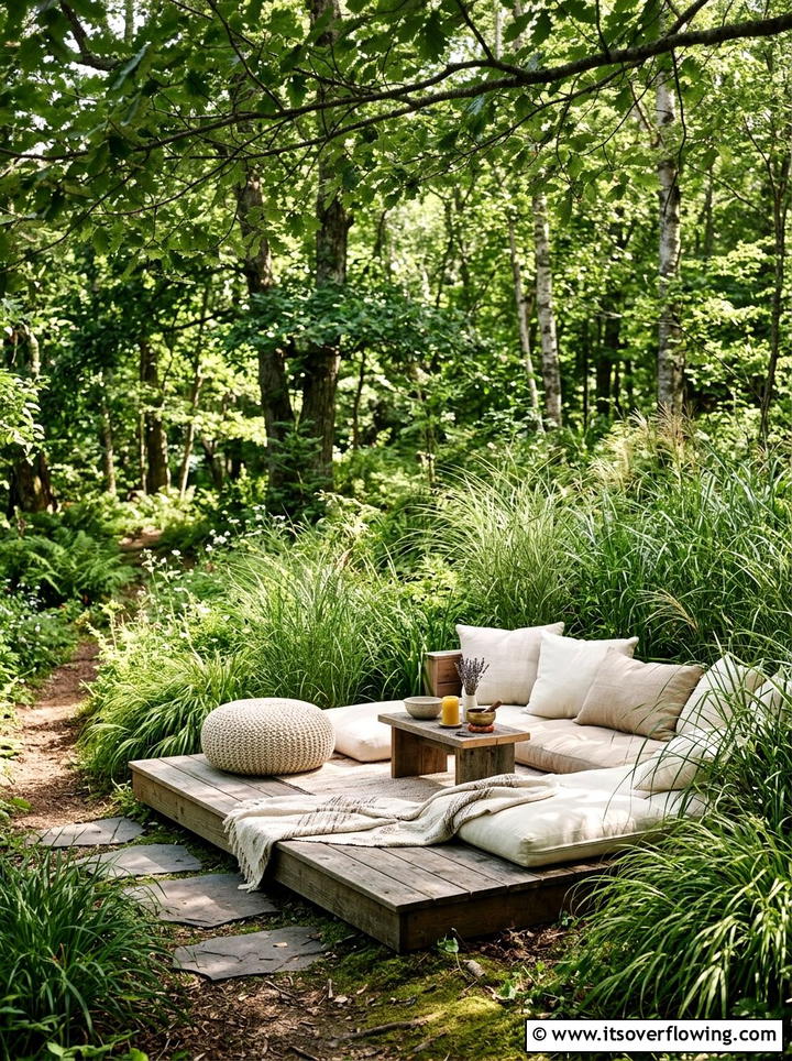 Outdoor Meditation Nook - 25 backyard decorating ideas with zen retreat vibe