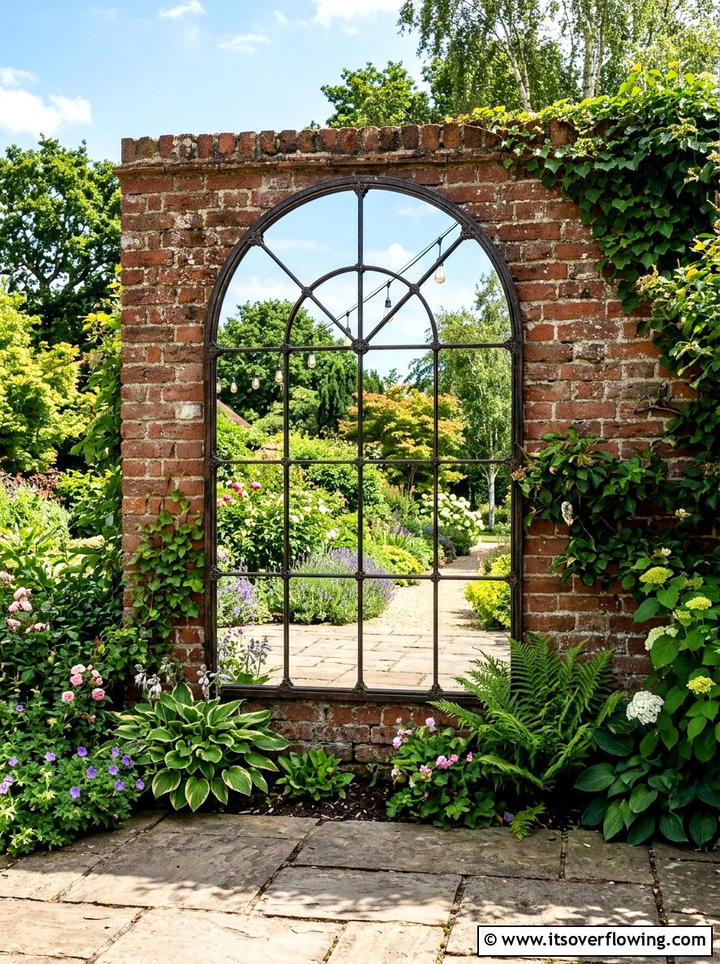 Outdoor Mirror Wall - 25 backyard ideas for small yards