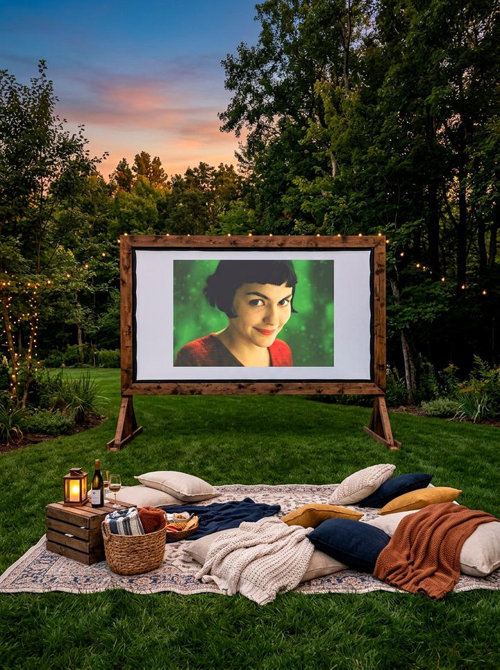 Outdoor Movie Screen - 25 backyard decorating ideas diy
