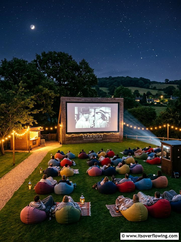 Outdoor Movie Theater - 25 backyard ideas for spring makeovers