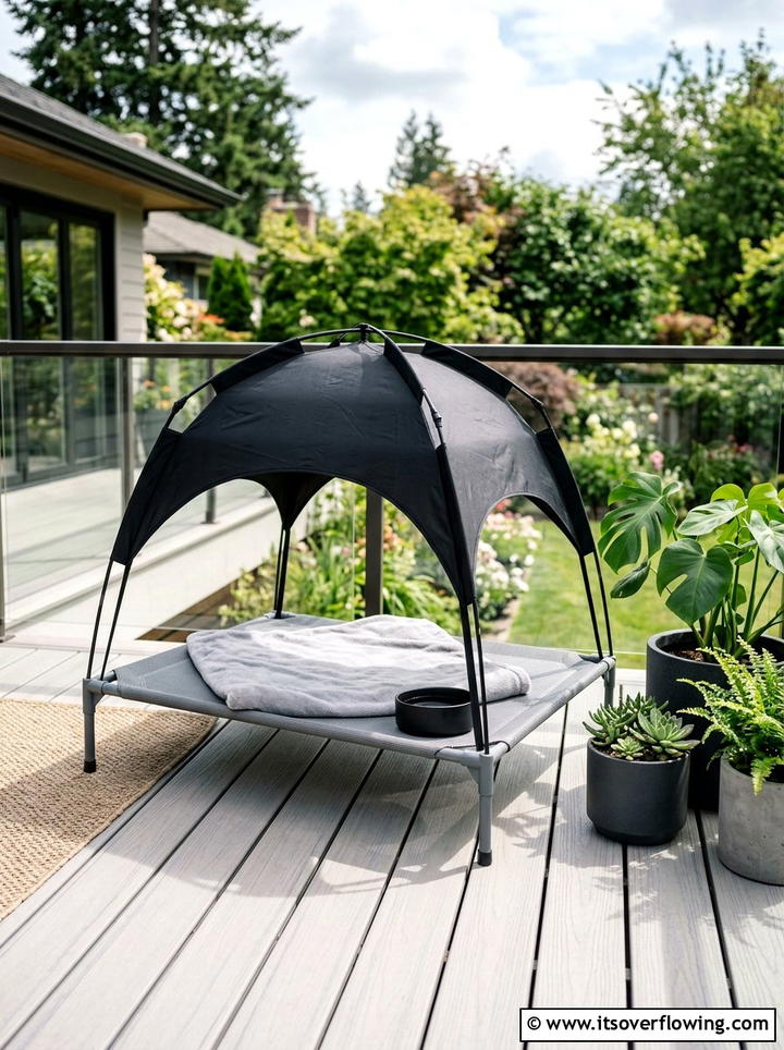 Outdoor Pet Bed With Canopy - 25 small garden ideas with pet friendly plants