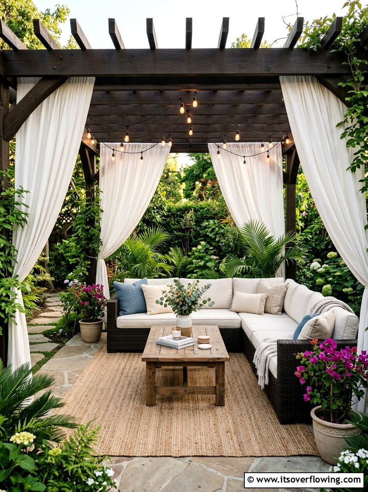 Outdoor Privacy Curtains - 25 backyard ideas for privacy