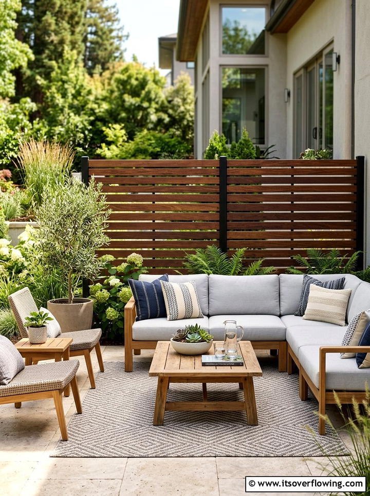 Outdoor Privacy Screen - 25 backyard ideas for spring makeovers