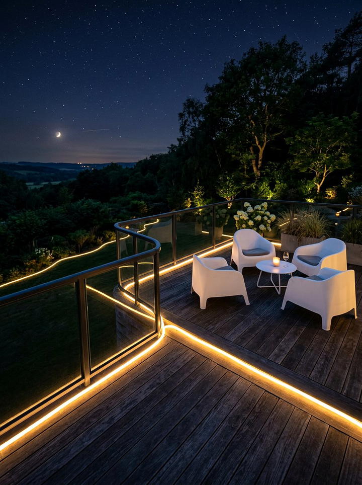 Outdoor Rope Lighting - 25 backyard decorating ideas on a budget