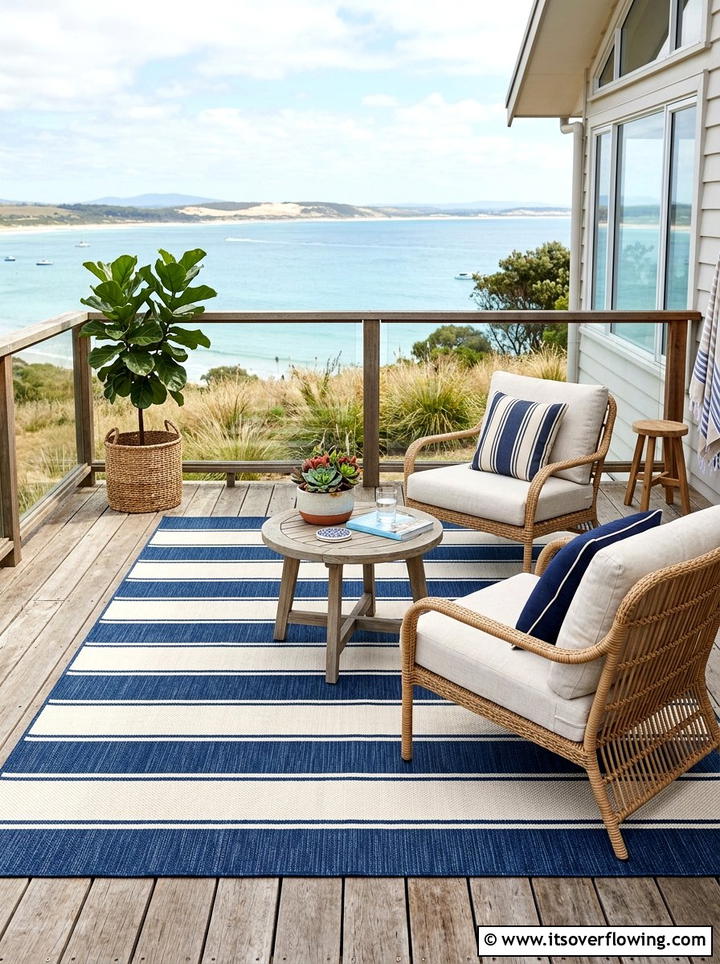Outdoor Rug - 25 front porch decor ideas on a budget