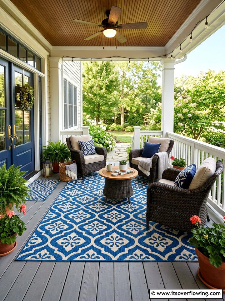 Outdoor Rug Porch - 25 front porch ideas for covered porch