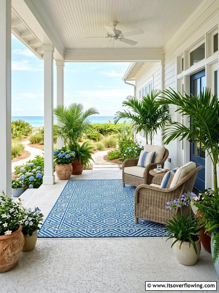 Outdoor Rug Porch - 25 cheap garden ideas with curb appeal upgrades