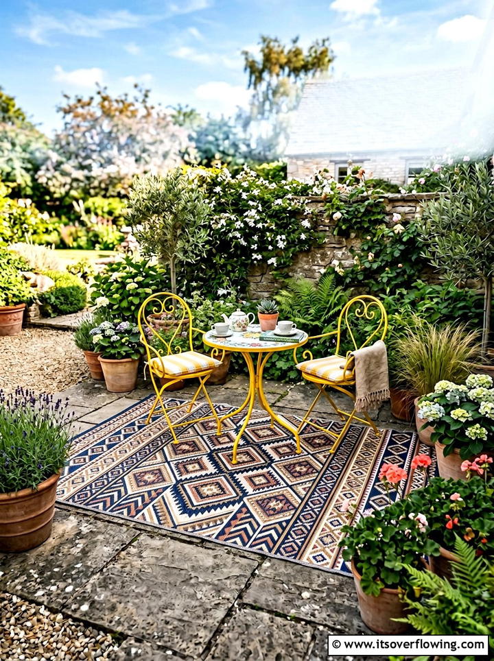 Outdoor Rug With Bistro Set - 25 garden decor ideas with bistro sets