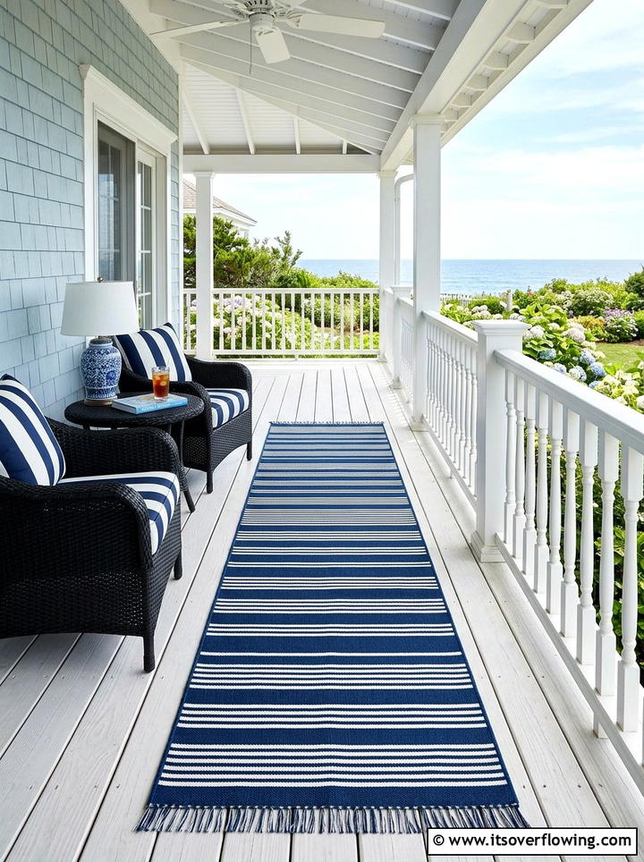 Outdoor Runner Rug - 25 front porch ideas for narrow entry