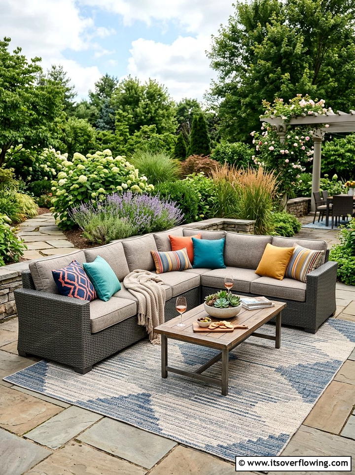 Outdoor Sectional Sofa - 25 backyard ideas for entertaining