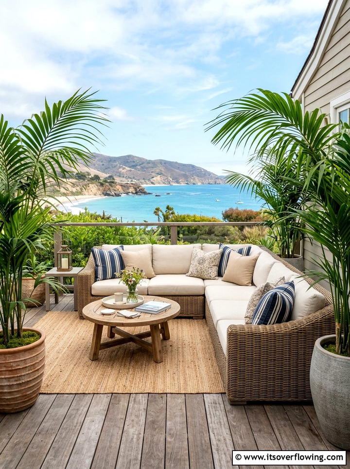 Outdoor Sectional Sofa - 25 garden ideas for family gatherings