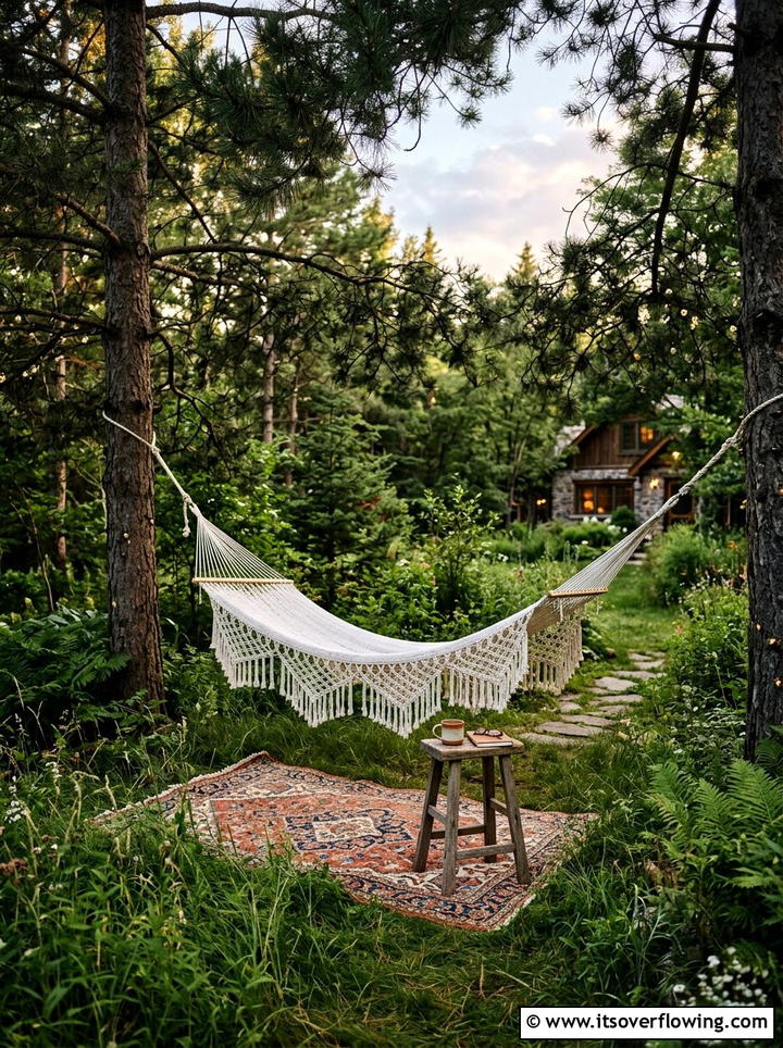 Outdoor Stairs - 25 backyard ideas with string lights