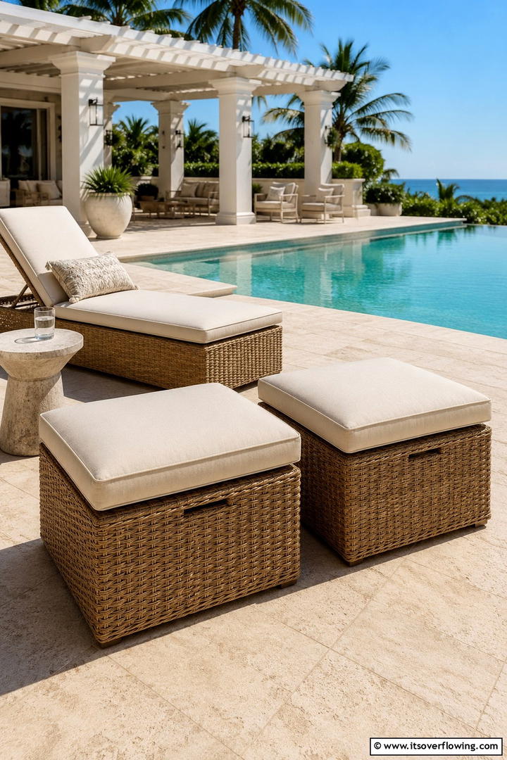 Outdoor Storage Ottoman - 30 Practical Outdoor Storage Ideas for a Tidy Yard