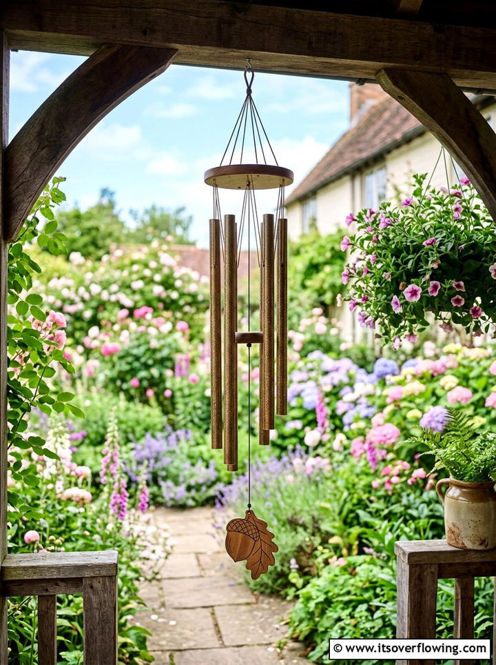 Outdoor Wind Chimes - 25 garden decor ideas for relaxing spaces