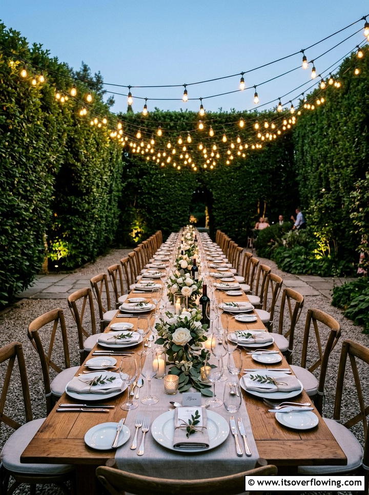 Outdoor dining lighting - 25 garden decor ideas with string bulb lights