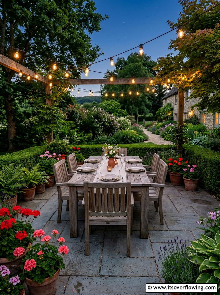 Outdoor dining patio - 25 garden ideas for traditional homes