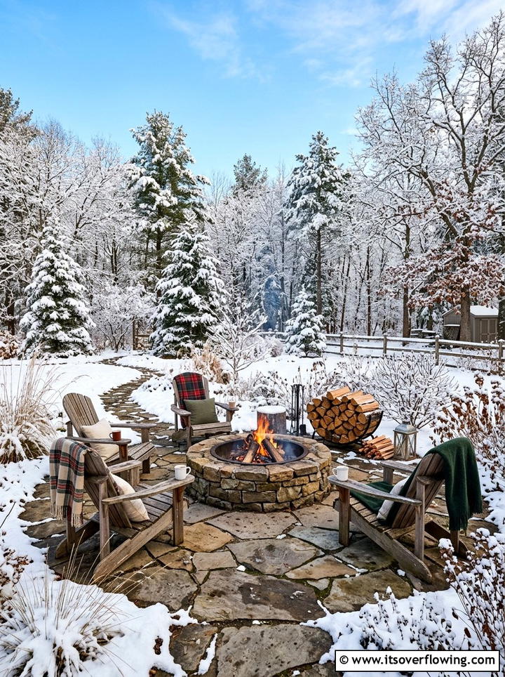 Outdoor fire pits - 25 creative garden ideas for winter interest