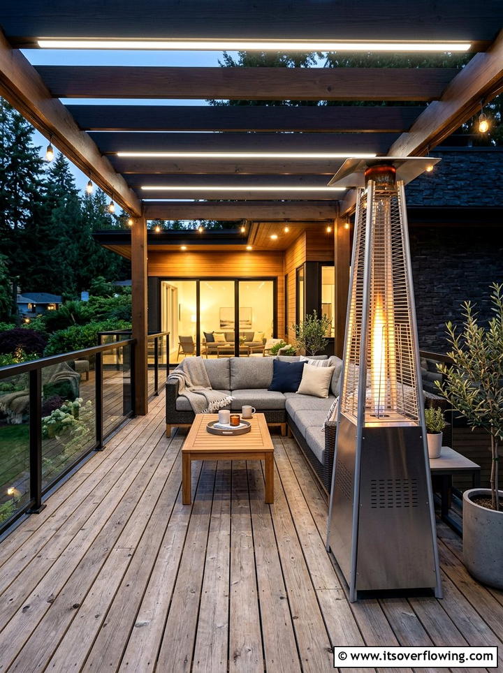Outdoor heater deck - 25 backyard ideas for fall gatherings