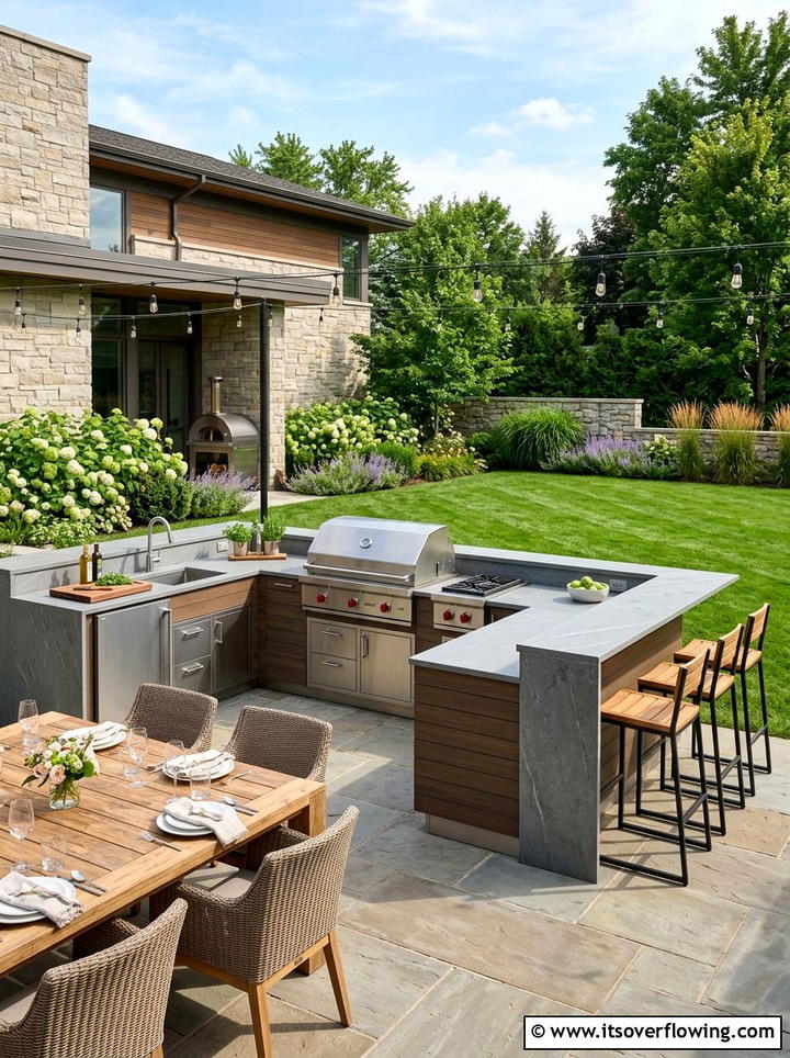 Outdoor kitchen - 25 garden design ideas with outdoor rooms