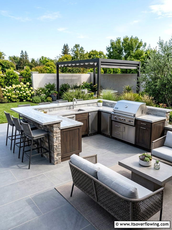 Outdoor kitchen - 25 garden design ideas with focal points