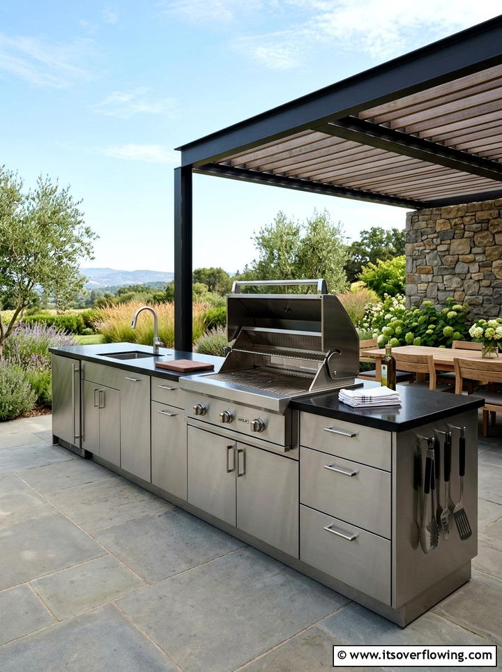 Outdoor kitchen setup - 25 backyard ideas with minimalist style