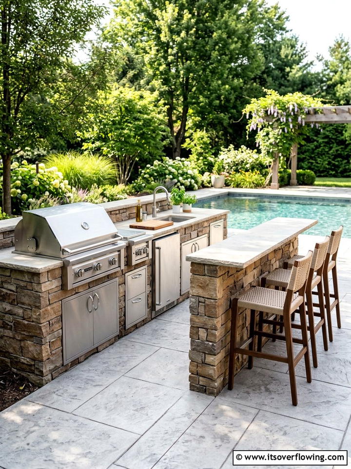 Outdoor kitchen station - 25 creative garden ideas for summer entertaining