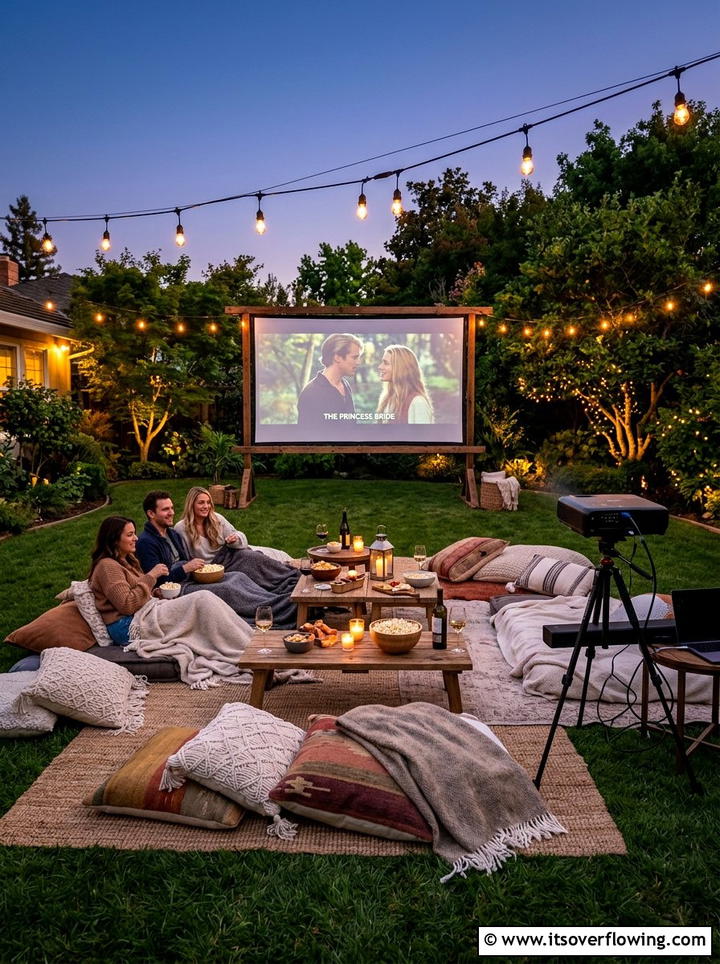 Outdoor movie theater - 25 backyard ideas for summer parties