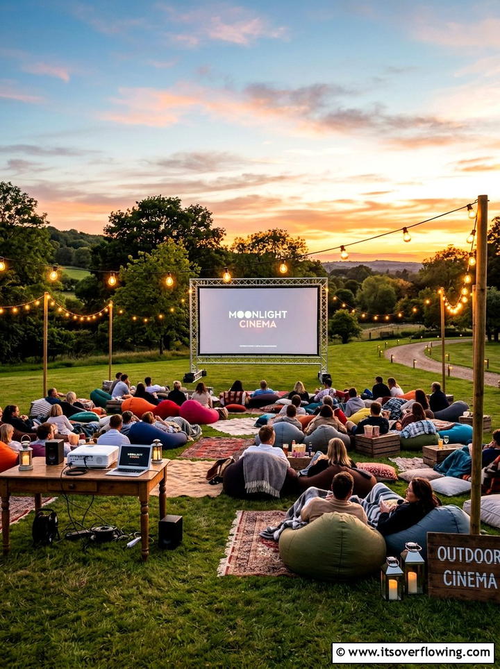 Outdoor movie theater - 25 garden design ideas with outdoor rooms