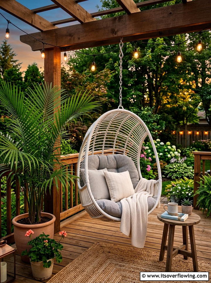 Outdoor movie theater setup - 25 backyard decorating ideas with cozy lounge setup