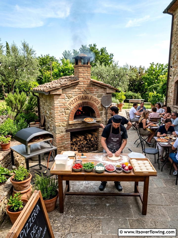 Outdoor pizza oven - 25 backyard ideas for fall gatherings