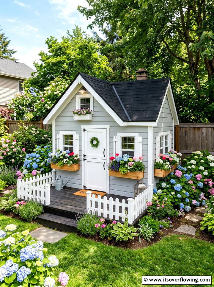 Outdoor playhouse - 25 backyard ideas for kids