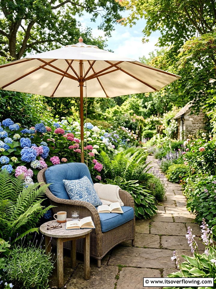 Outdoor reading nook - 25 backyard ideas with cozy corner