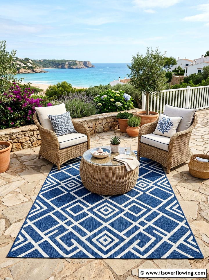 Outdoor rug area - 25 backyard ideas for townhouse yards