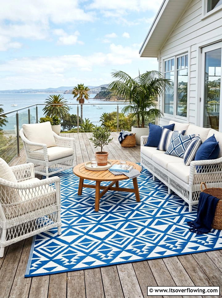 Outdoor rug decor - 25 creative garden ideas for summer entertaining