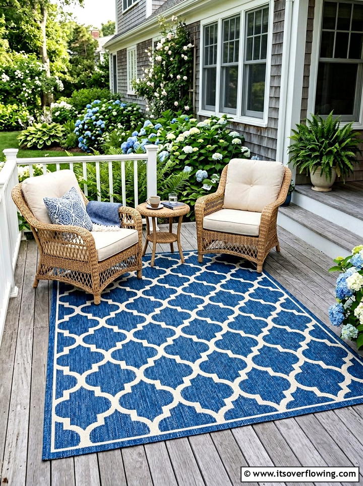 Outdoor rug for porch - 25 front porch decor ideas for summer