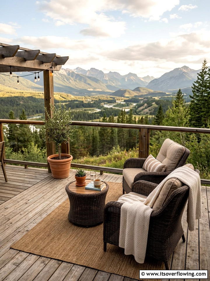 Outdoor seating area - 25 creative garden ideas for rural homes