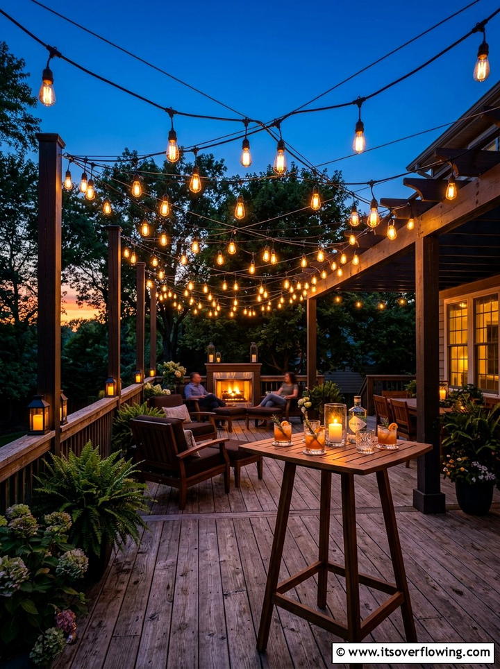 Outdoor string light - 25 garden decor ideas for decks