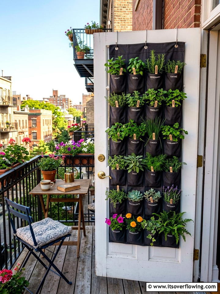 Over the door shoe organizer garden - 25 garden ideas with vertical planters
