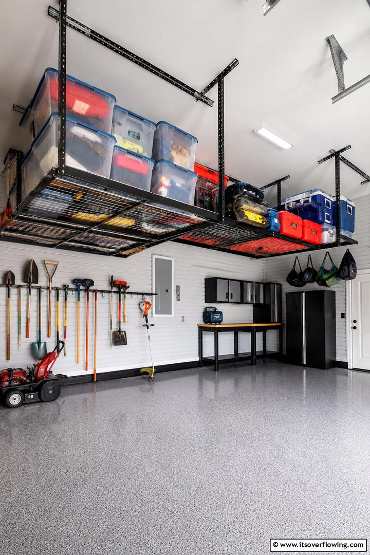 Overhead Storage Shelves - 30 Shed Shelving Ideas for Optimal Storage Solutions
