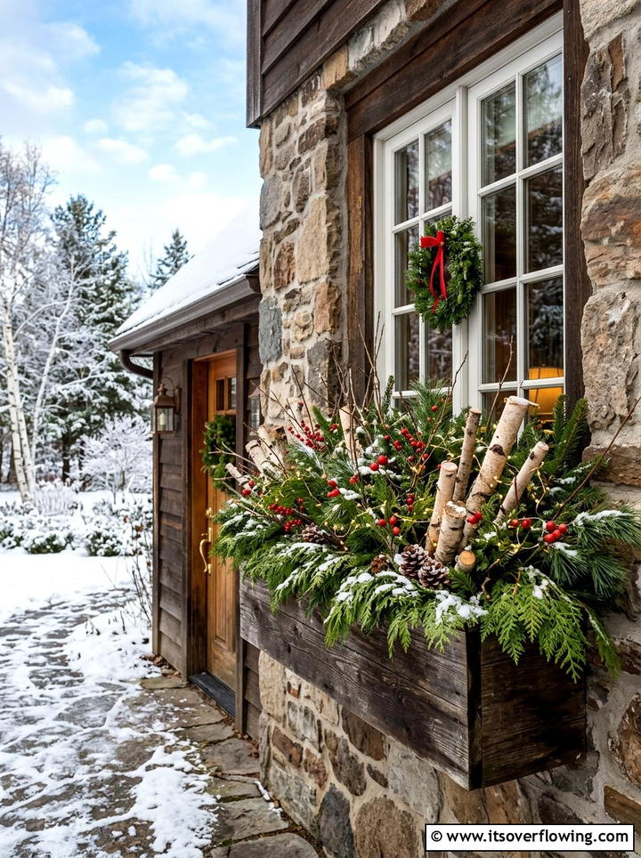 Oversized Ornaments - 25 front porch decor ideas with holiday entry styling