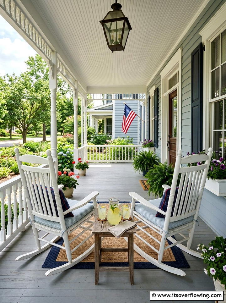Oversized Rocking Chairs - 25 front porch ideas for hot climates