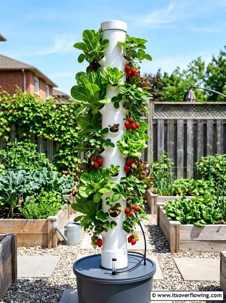 PVC Pipe Garden - 25 small garden ideas with vertical planters