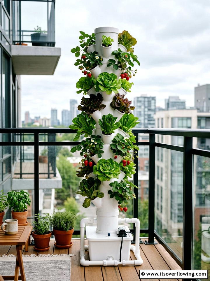 PVC Pipe Vertical Garden Tower - 25 recycled garden ideas with self watering planters